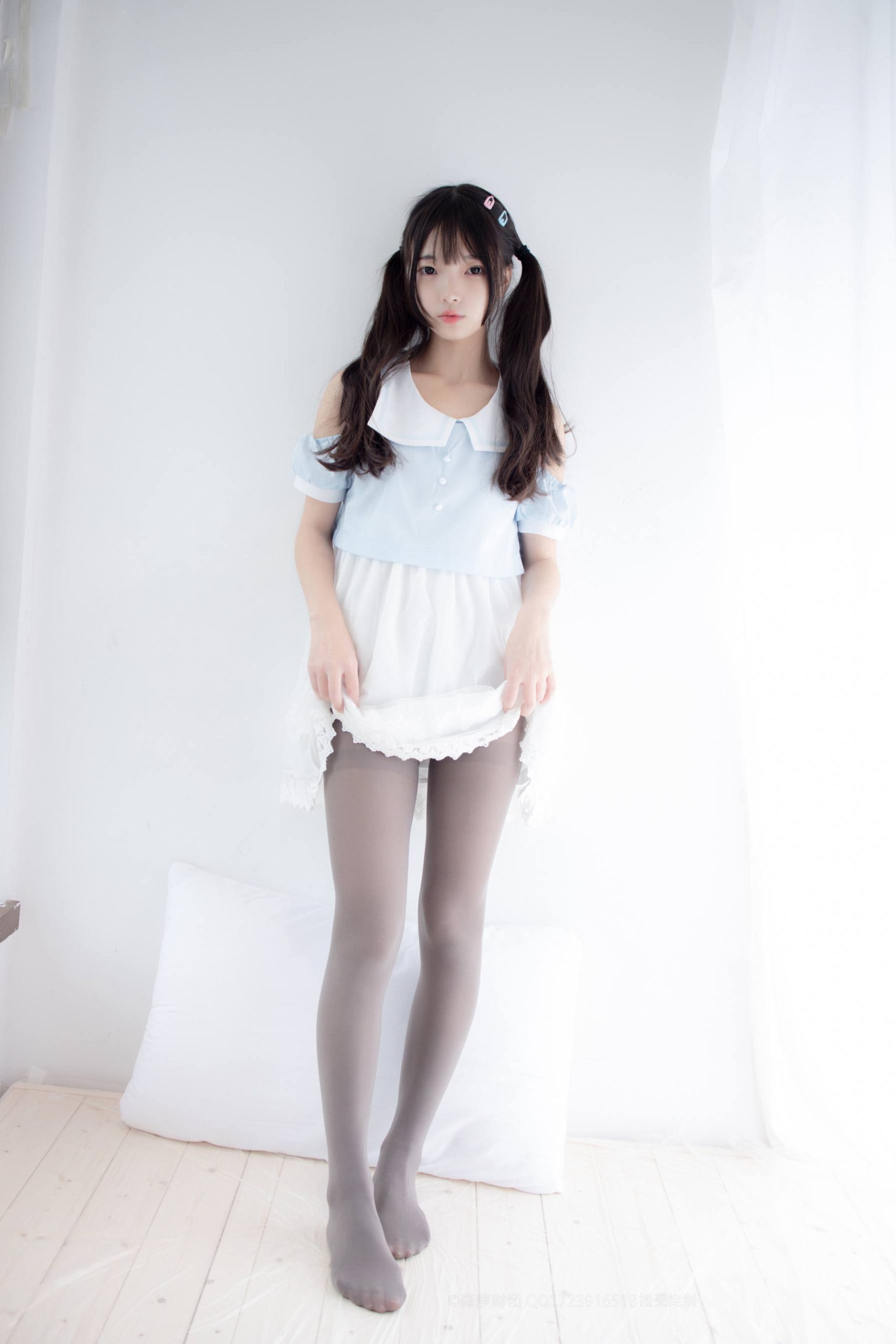 图片[4]-超级甜美的灰丝小姑娘【86P】20005-靓街拍