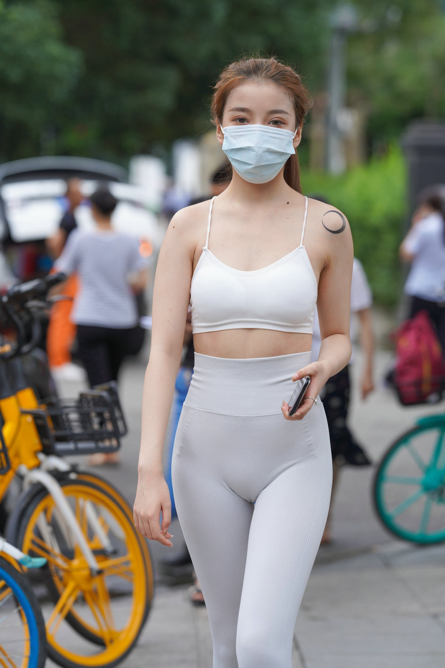 图片[2]-灰色瑜伽裤女孩 J1323 723P4V-17.9GB-靓街拍