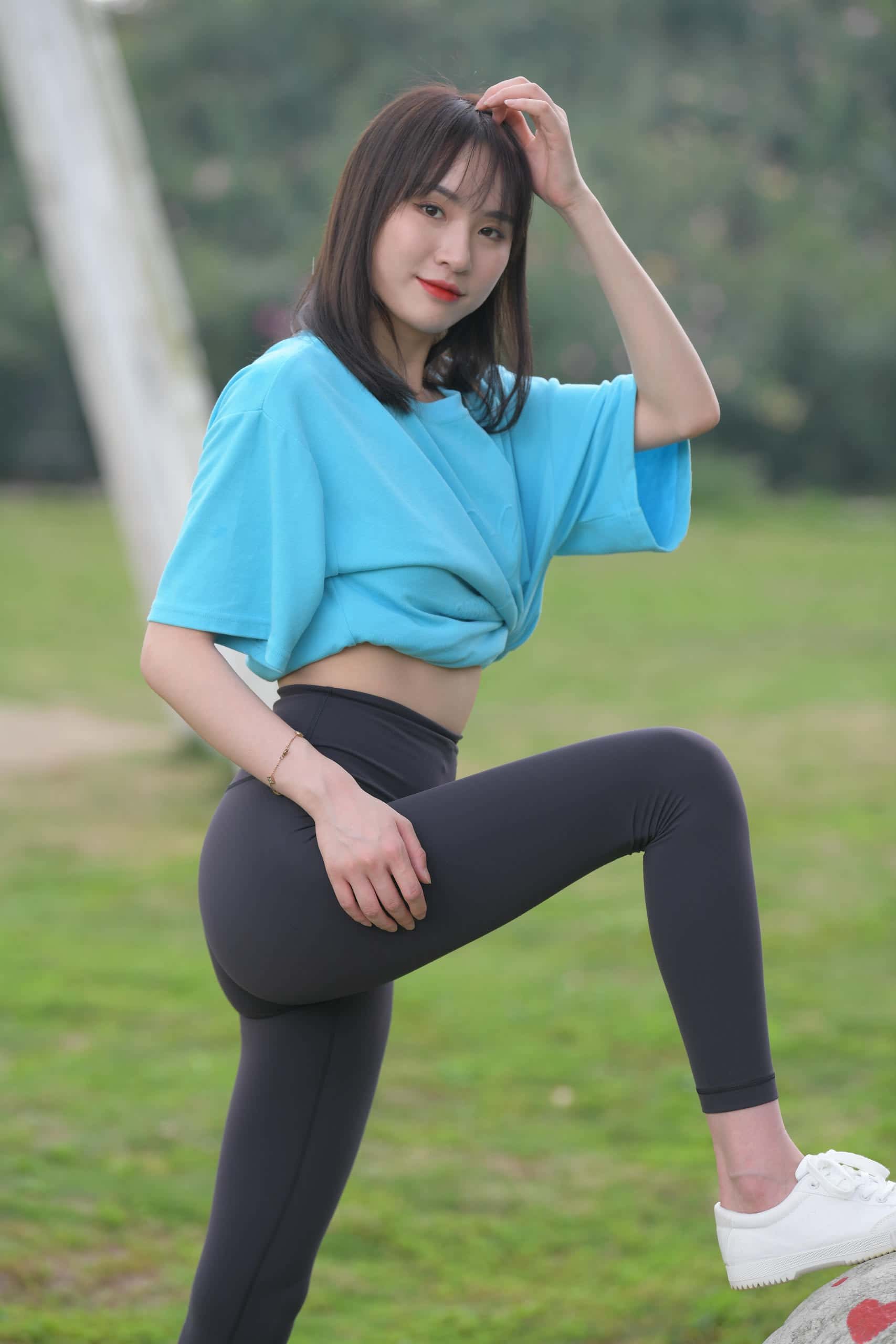 图片[3]-乖乖女瑜伽裤女孩【538P】J2224-靓街拍