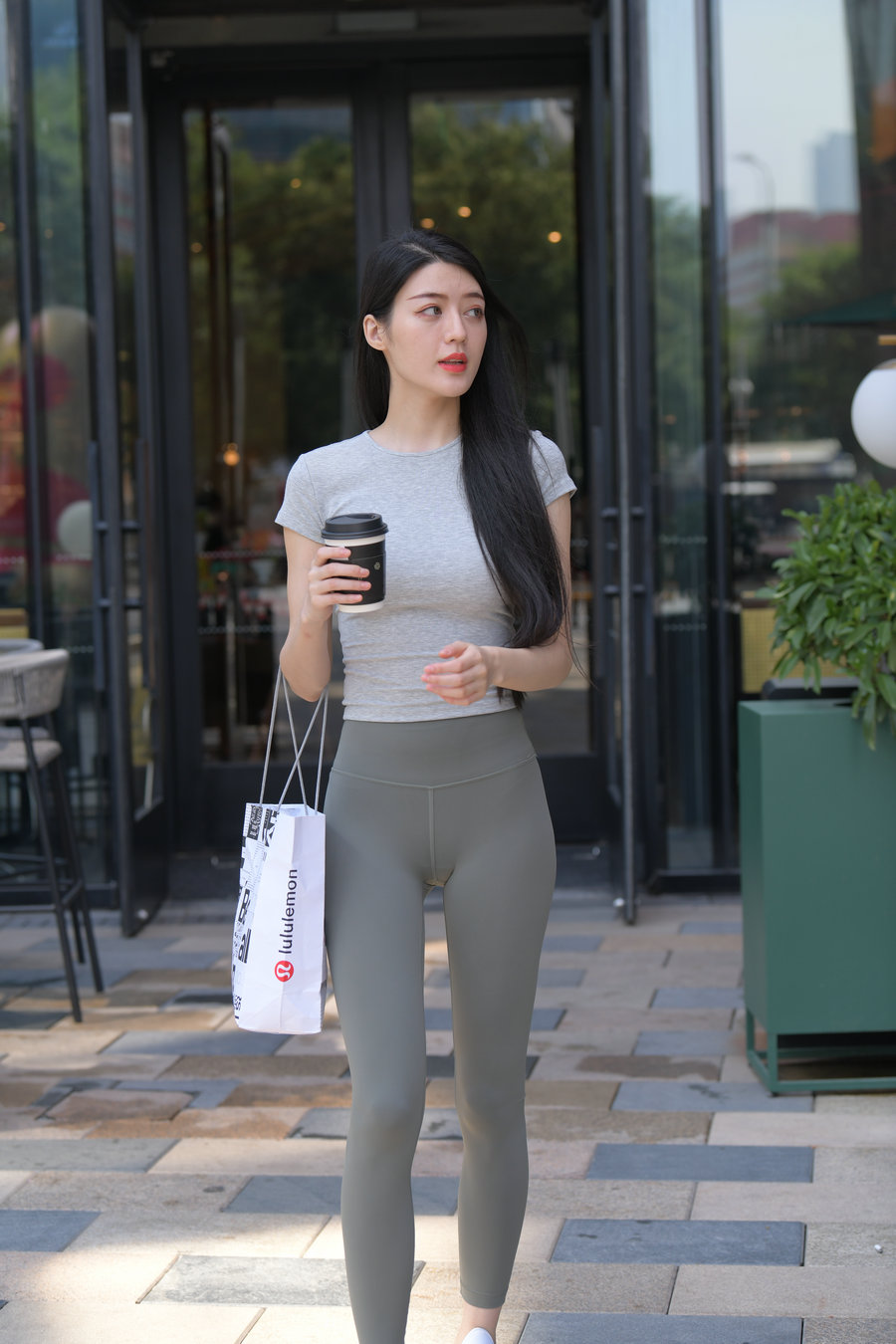 图片[4]-在外面逛街的瑜伽裤女孩J2240 449P1V-16.7GB-靓街拍
