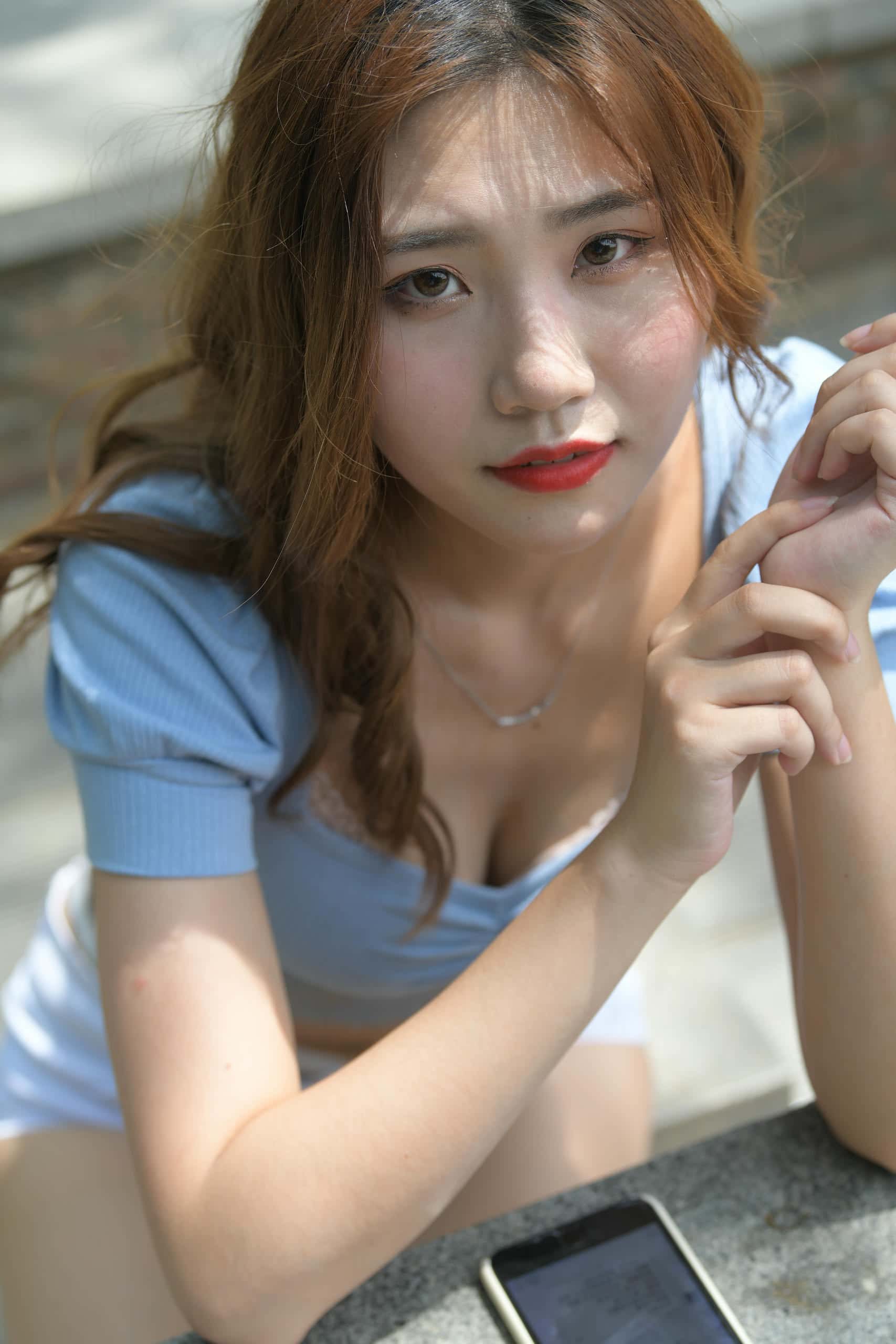图片[4]-白色热裤女孩【1133P】J1680-靓街拍