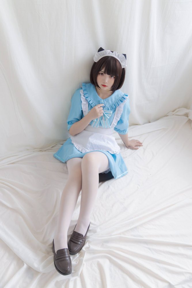 女仆装白丝女孩【43P】20014-靓街拍