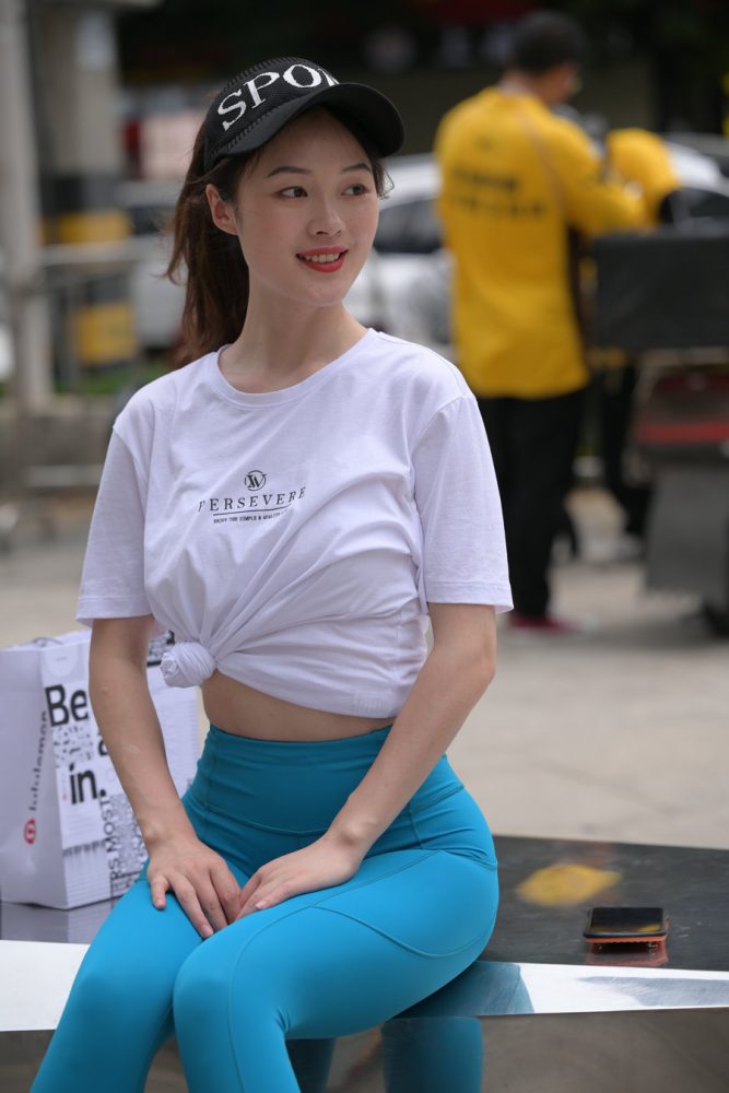 图片[2]-蓝色瑜伽裤阳光女孩J2095 611P1V-21.8GB-靓街拍