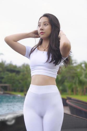 图片[2]-白色瑜伽裤柔情女孩 J1406 554P2V-21.1GB-靓街拍