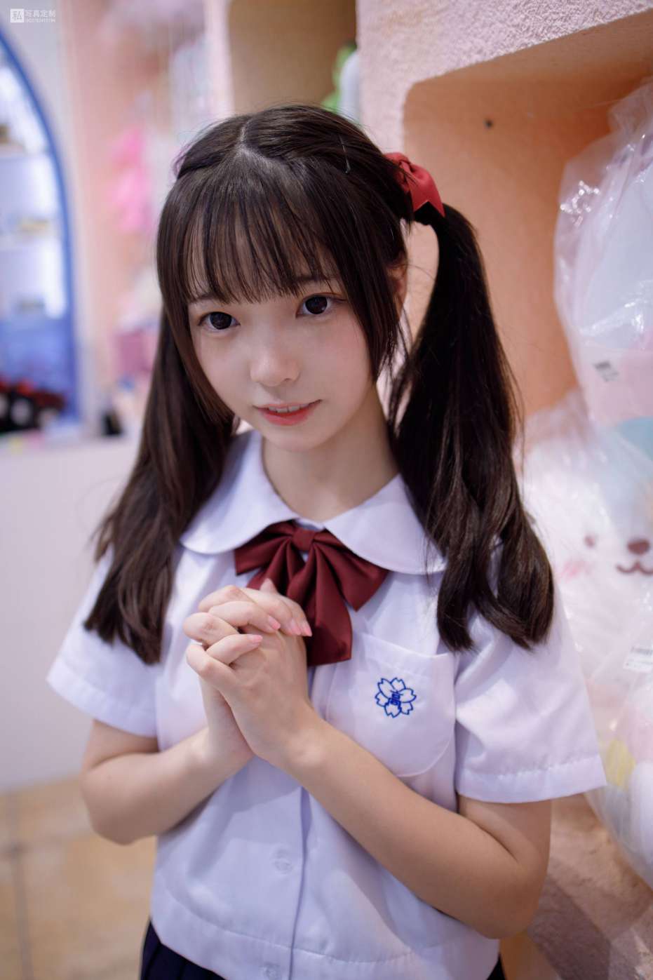 图片[4]-眼神好清澈的双马尾白丝女孩【75P】20019-靓街拍